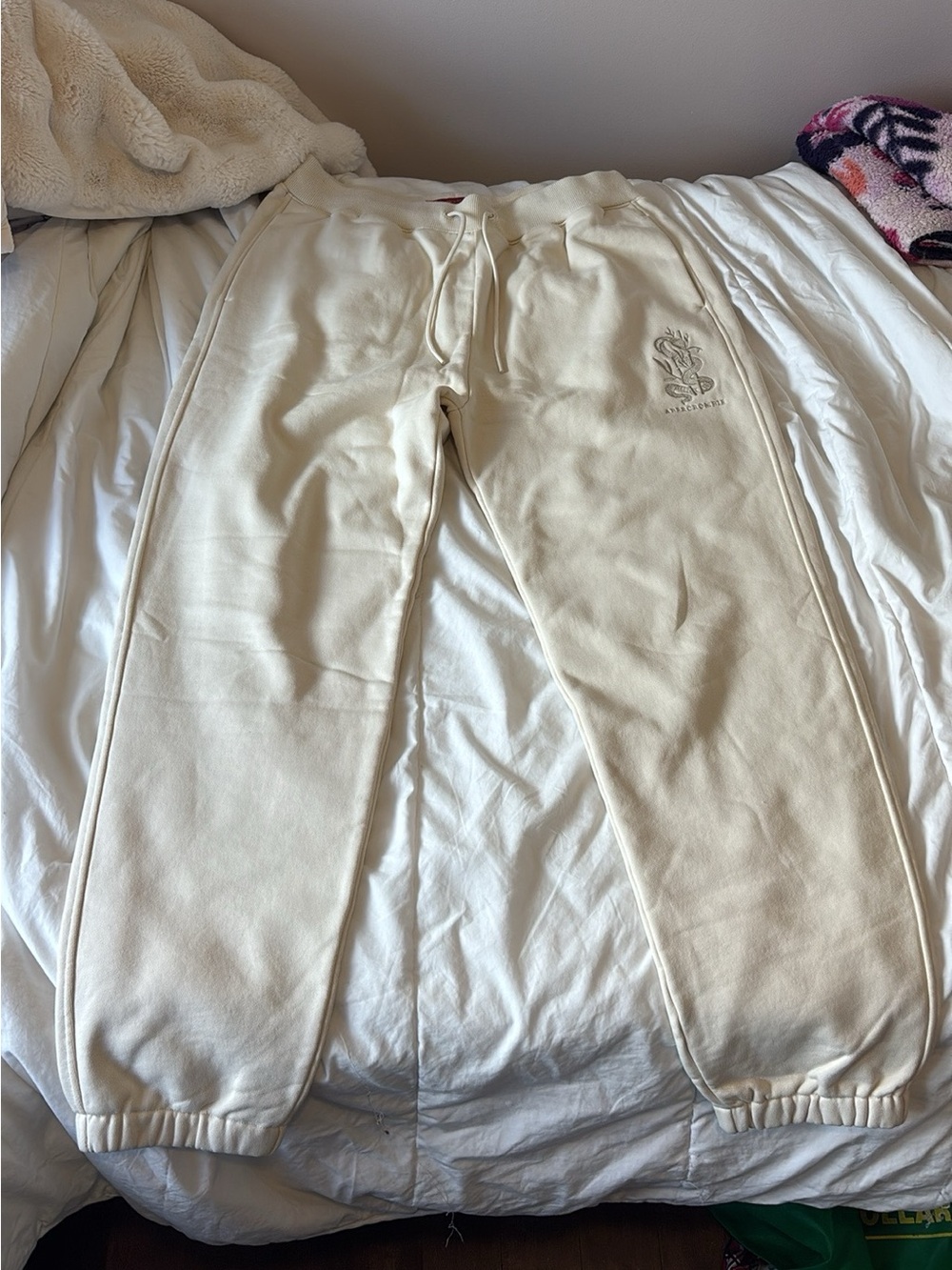 Cream' Jogger Abercrombie Sweatpants - Unbranded